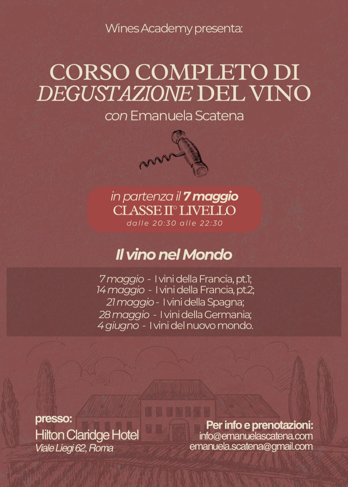 Corso Completo di Degustazione | 2° Livello (7 maggio – 4 giugno)